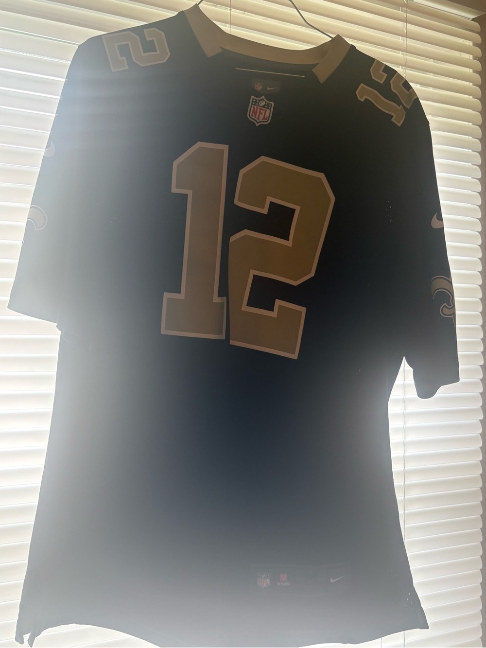 Nike Black and White NFL Players Football Jersey (Medium)